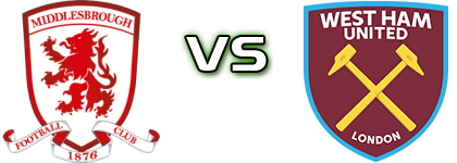 Middlesbrough - West Ham Estatísticas e detalhes do jogo