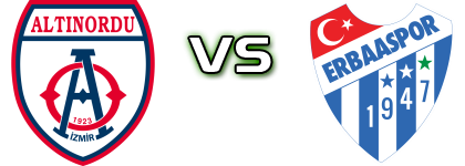 Altınordu - Erbaaspor Estatísticas e detalhes do jogo