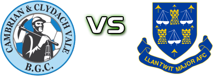 Cambrian & Clydach Vale - Llantwit Major head to head game preview and prediction