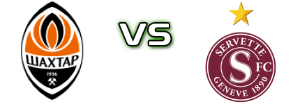 Shakhtar - Servette Statistiche e dettagli partita