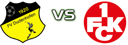 FV Dudenhofen - K'lautern II Statistiche e dettagli partita