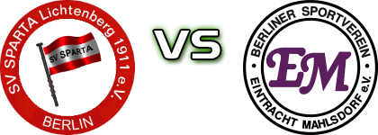 Sparta Lichtenberg - Eintracht Mahlsdorf детайли и статистика
