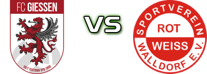 FC Gießen - SV Rot-Weiss Walldorf Spiel Prognosen und Statistiken