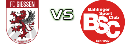 FC Gießen - Bahlingen head to head game preview and prediction