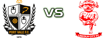 Port Vale - Lincoln Statistiche e dettagli partita