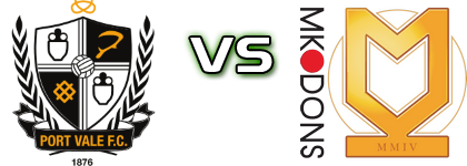 Port Vale - MK Dons Statistiche e dettagli partita