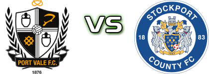 Port Vale - Stockport Spiel Prognosen und Statistiken Port Vale - Stockport Spiel Prognosen und Statistiken