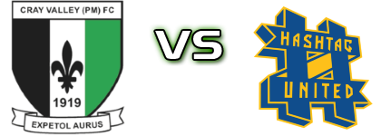 Cray Valley Paper Mills - Hashtag  head to head game preview and prediction