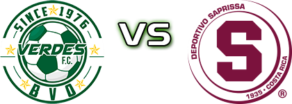 Verdes FC - Saprissa детайли и статистика Verdes FC - Saprissa детайли и статистика