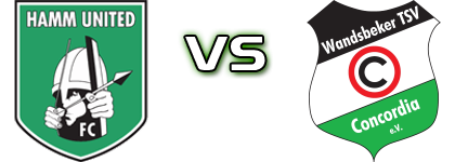 Hamm United FC - Wandsbeker TSV Concordia Spiel Prognosen und Statistiken
