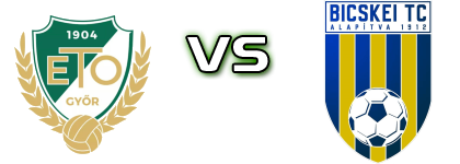 ETO Akadémia - Bicskei TC Detalles y estadisticas