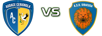 Cerignola - Siracusa head to head game preview and prediction Cerignola - Siracusa head to head game preview and prediction