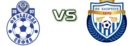 Nadezhda Dobroslavtsi - Kazichene  Spiel Prognosen und Statistiken