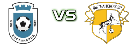 Kostinbrod - Bansko Detalji meca I statistika.
