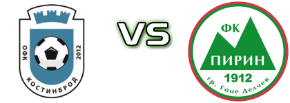 Kostinbrod - Pirin Gotse Delchev Spiel Prognosen und Statistiken Kostinbrod - Pirin Gotse Delchev Spiel Prognosen und Statistiken