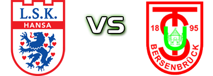 Hansa Lüneburg - TuS Bersenbrück Statistiche e dettagli partita