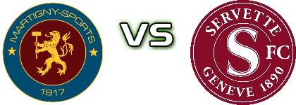 Martigny-Sports - Servette FC M-21 детайли и статистика
