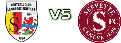 La Sarraz-Eclepens - Servette FC M-21 Estatísticas e detalhes do jogo