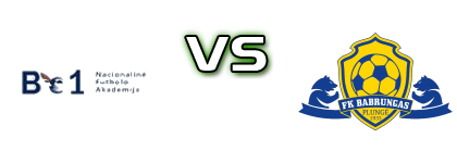 BE1 Nfa - FK Babrungas Plungė head to head game preview and prediction