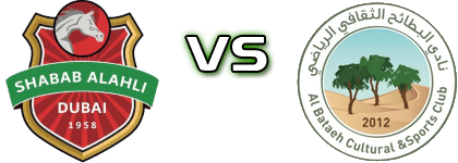 Shabab Al-Ahli - Al Bataeh detalji utakmice i statistika