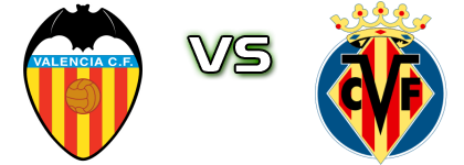Valencia - Villarreal детайли и статистика
