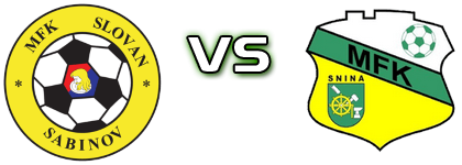 MFK Slovan Sabinov - MFK Snina Statistiche e dettagli partita