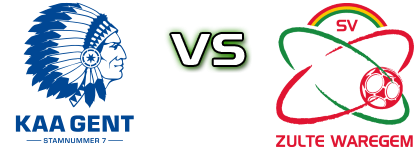 KAA Gent - SV Zulte Waregem A детайли и статистика