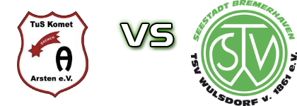 TUS Komet Arsten - Wulsdorf head to head game preview and prediction