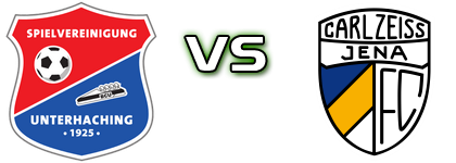 Unterhaching - Carl Zeiss Jena Spiel Prognosen und Statistiken