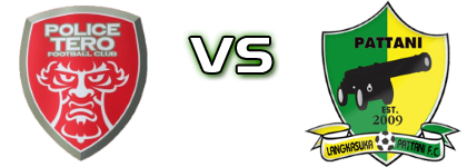 Police Tero - Pattani FC Estatísticas e detalhes do jogo