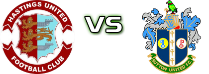 Hastings Utd - Sutton Spiel Prognosen und Statistiken