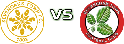 Sevenoaks Town - Beckenham Estatísticas e detalhes do jogo