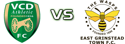 VCD Athletic - East Grinstead Town Estatísticas e detalhes do jogo