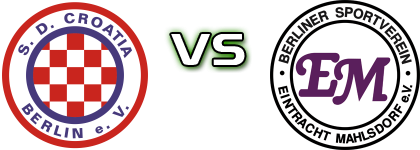 Croatia Berlin - Eintracht Mahlsdorf Detalji meca I statistika.