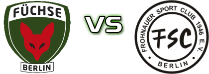 Füchse Berlin Reinickendorf - Frohnauer SC head to head game preview and prediction