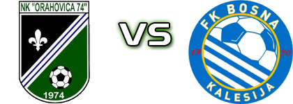 Orahovica 74 - Bosna Kalesija head to head game preview and prediction