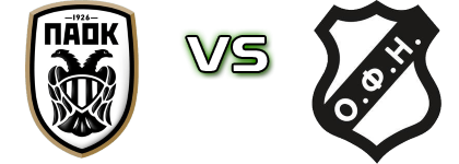 PAOK - OFI head to head game preview and prediction
