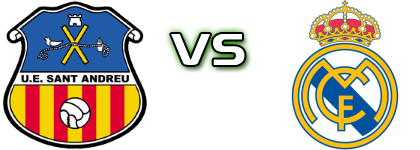 Sant Andreu - Real Madrid Castilla Statistiche e dettagli partita