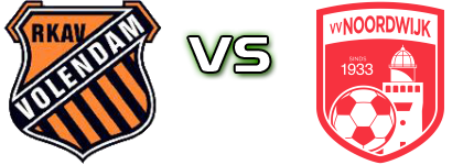 RKAV Volendam - Noordwijk head to head game preview and prediction