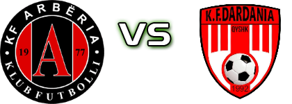 Arbëria - Dardania Statistiche e dettagli partita Arbëria - Dardania Statistiche e dettagli partita