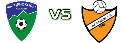 Crnokosa  - Radnik Ub Estatísticas e detalhes do jogo