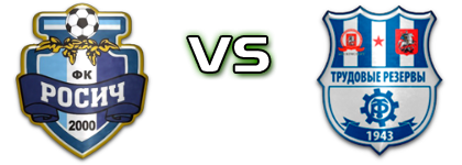Rosich - Trudovye Rezervy head to head game preview and prediction Rosich - Trudovye Rezervy head to head game preview and prediction