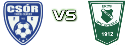 Csór - Ercsi Kinizsi SE head to head game preview and prediction