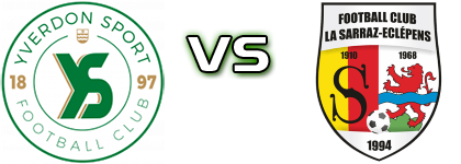 Yverdon Sport FC II - La Sarraz-Eclepens Detalles y estadisticas Yverdon Sport FC II - La Sarraz-Eclepens Detalles y estadisticas