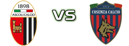 Ascoli - Cosenza детайли и статистика