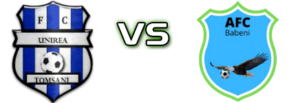 Unirea Tomșani - Băbeni Statistiche e dettagli partita
