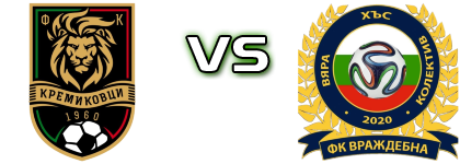 Kremikovtsi - Vrazhdebna Spiel Prognosen und Statistiken