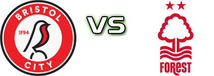 Bristol City - Forest Estatísticas e detalhes do jogo