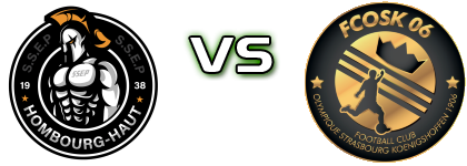 Hombourg-Haut - FCOSK 06 head to head game preview and prediction Hombourg-Haut - FCOSK 06 head to head game preview and prediction
