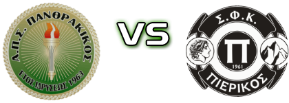 Panthrakikos - Pierikos Estatísticas e detalhes do jogo